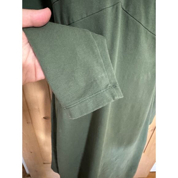 Athleta | V Neck Long Sleeve Tunic Dress in Sage Green | Size Medium - Picture 3 of 13
